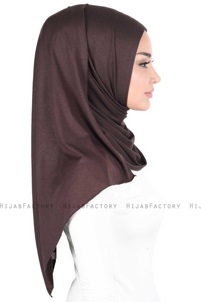 Sigrid - Brun Bumull Hijab - Ayse Turban
