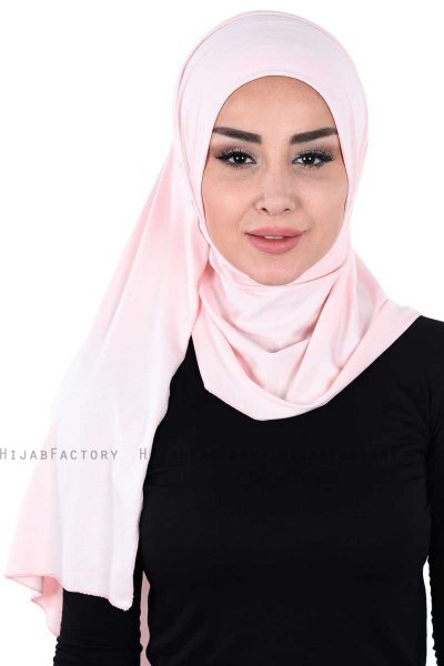 Sigrid - Gammelrosa Bumull Hijab - Ayse Turban