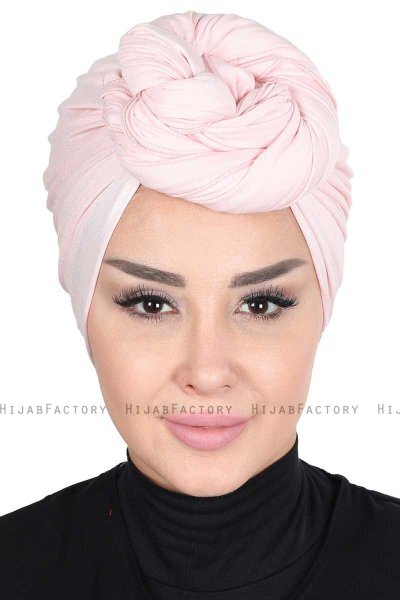 Sigrid - Gammelrosa Bumull Hijab - Ayse Turban