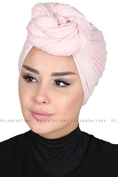 Sigrid - Gammelrosa Bumull Hijab - Ayse Turban