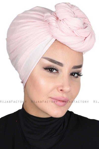 Sigrid - Gammelrosa Bumull Hijab - Ayse Turban