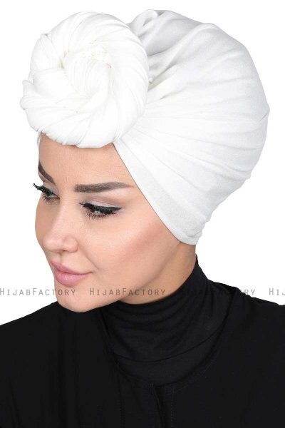 Sigrid - Creme Bumull Hijab - Ayse Turban