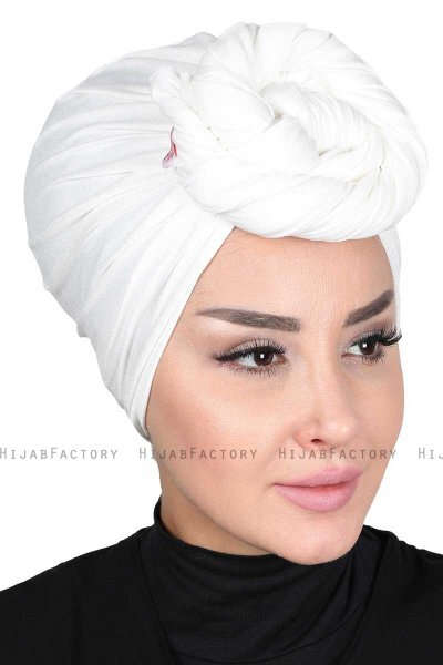 Sigrid - Creme Bumull Hijab - Ayse Turban