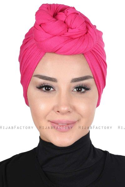 Sigrid - Fuchsia Bumull Hijab - Ayse Turban