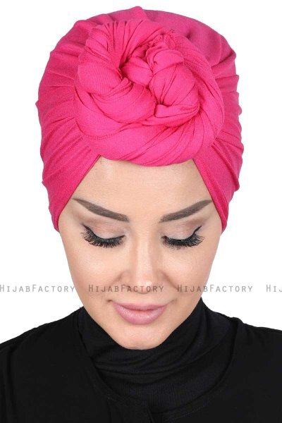 Sigrid - Fuchsia Bumull Hijab - Ayse Turban