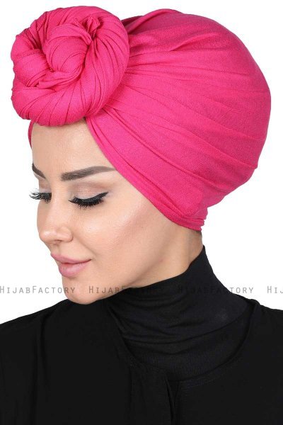 Sigrid - Fuchsia Bumull Hijab - Ayse Turban
