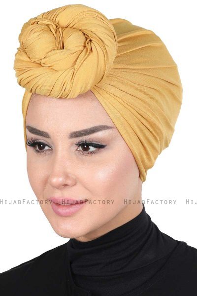 Sigrid - Sennepsgul Bumull Hijab - Ayse Turban