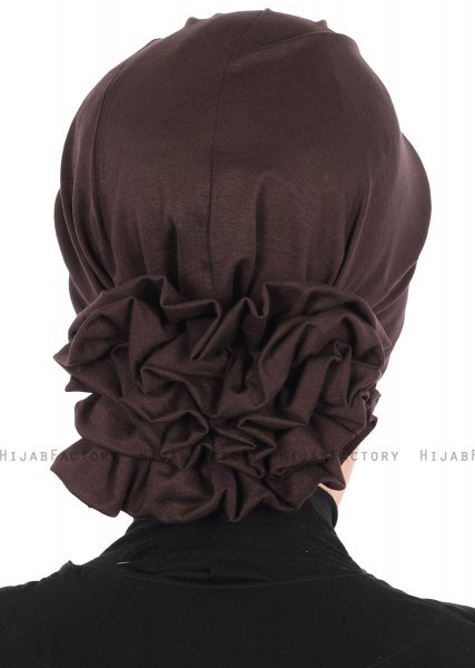 Monica - Brun Bomull Turban - Ayse Turban