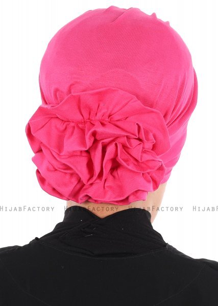 Monica - Fuchsia Bomull Turban - Ayse Turban