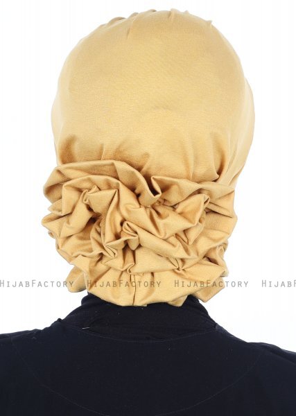 Monica - Sennepsgul Bomull Turban - Ayse Turban