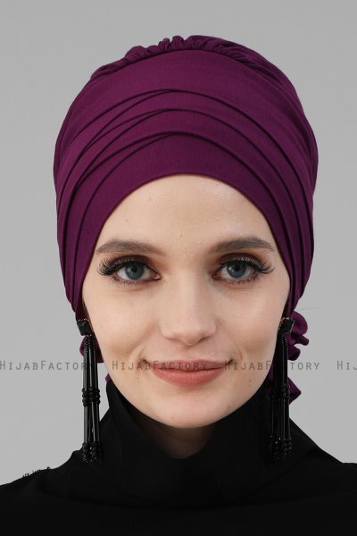 Monica - Lilla Bomull Turban - Ayse Turban