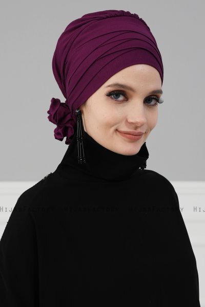 Monica - Lilla Bomull Turban - Ayse Turban