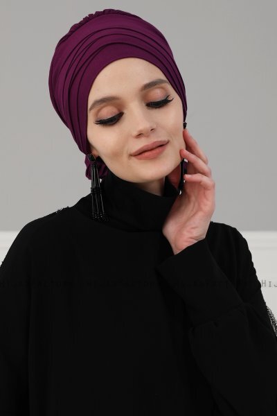 Monica - Lilla Bomull Turban - Ayse Turban