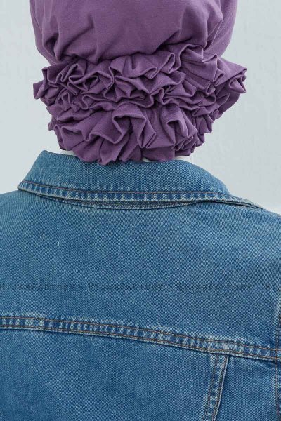 Monica - Violet Bomull Turban