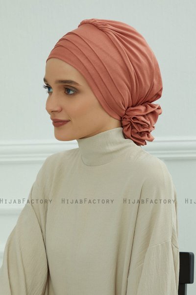 Monica - Lakserosa Bomull Turban