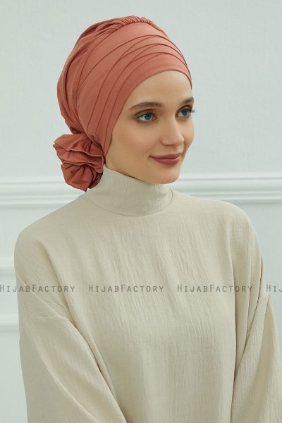 Monica - Lakserosa Bomull Turban