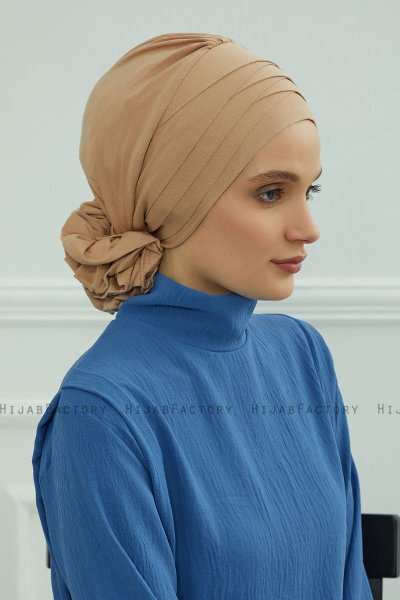 Monica - Sand Bomull Turban