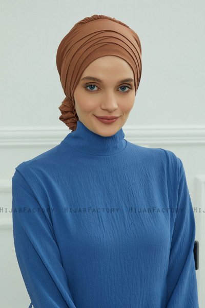 Monica - Caramel Bomull Turban