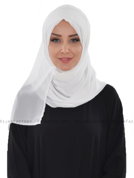 Evelina - Offwhite Praktisk Hijab - Ayse Turban