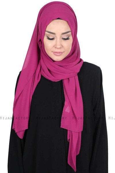 Joline - Fuchsia Premium Chiffon Hijab