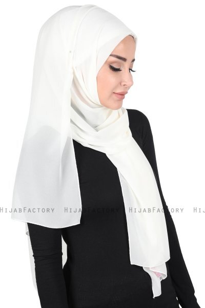 Joline - Creme Premium Chiffon Hijab