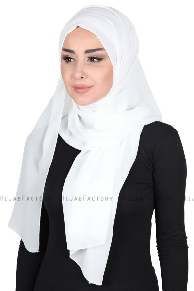 Joline - Offwhite Premium Chiffon Hijab