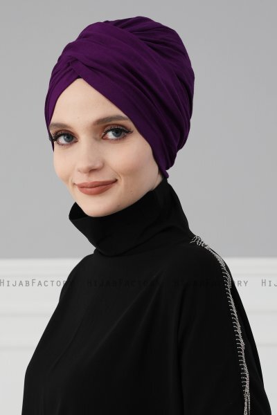 Fiona - Lilla Bomull Turban - Ayse Turban