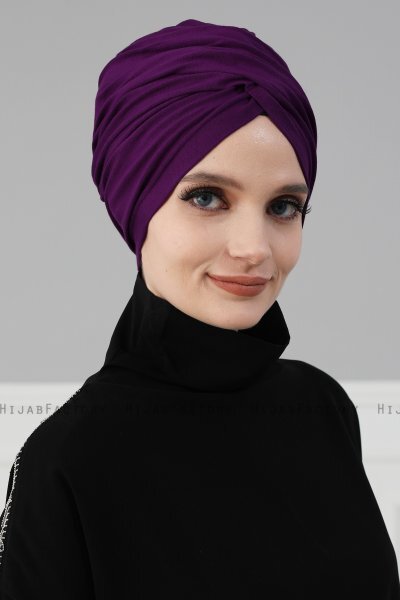 Fiona - Lilla Bomull Turban - Ayse Turban