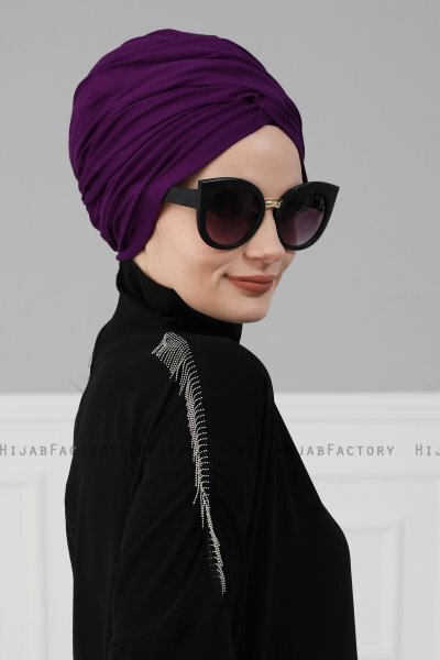 Fiona - Lilla Bomull Turban - Ayse Turban