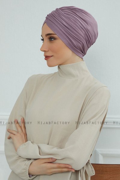 Fiona - Lilac Bomull Turban