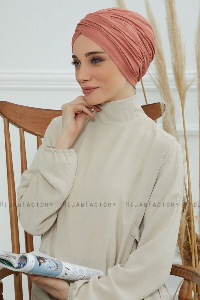 Fiona - Lakserosa Bomull Turban