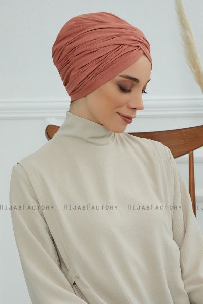 Fiona - Lakserosa Bomull Turban
