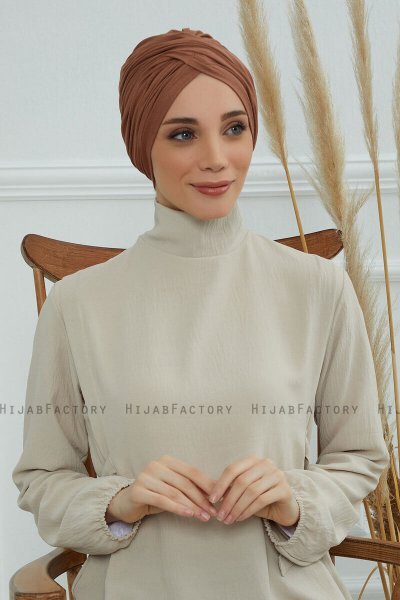 Fiona - Caramel Bomull Turban