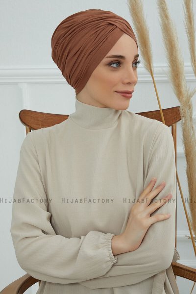 Fiona - Caramel Bomull Turban