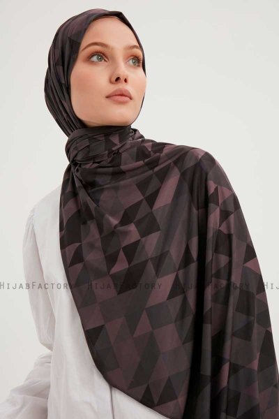 Banou - Lilla Mønstret Hijab