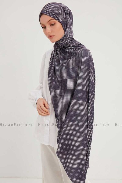 Nurgul - Lilla Mønstret Hijab