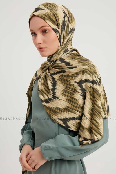 Tansu - Grønn Mønstret Hijab