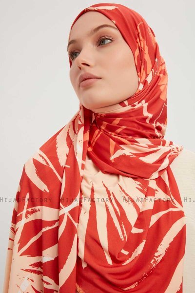 Ezmeray - Kanel Mønstret Hijab