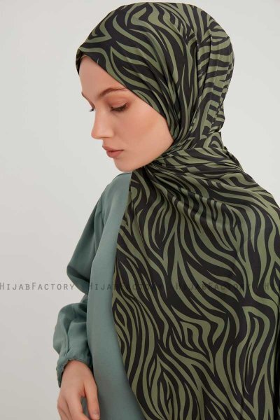 Hafiz - Grønn Mønstret Hijab