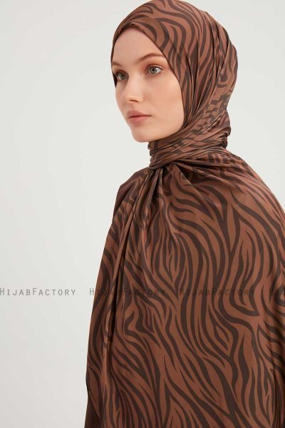 Hafiz - Kanel Mønstret Hijab