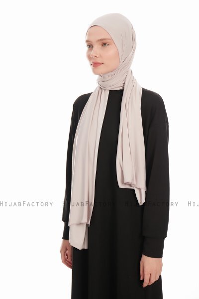 Farah - Lysegrå Jersey Hijab
