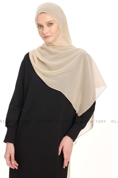 Chiffon Hijab - Lys Taupe