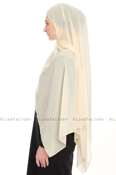Chiffon Hijab - Lys Beige