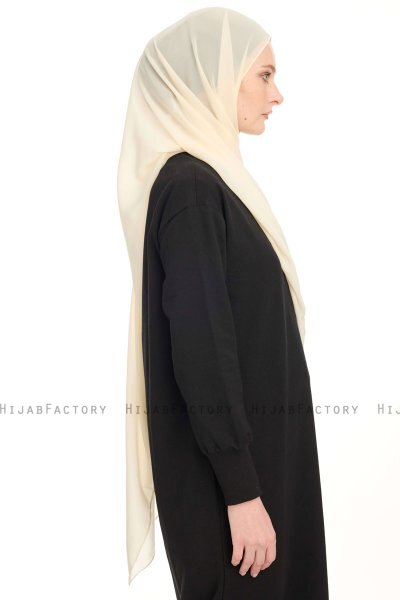 Chiffon Hijab - Lys Beige