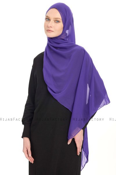 Chiffon Hijab - Lilla