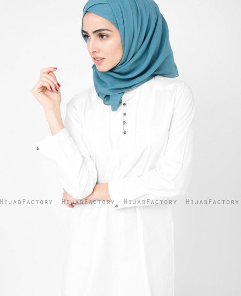 Aegean Turkos Bomull Voile Hijab 5TA26b