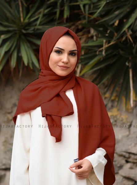 Alida - Mørk Burgunder Bomull Hijab - Mirach