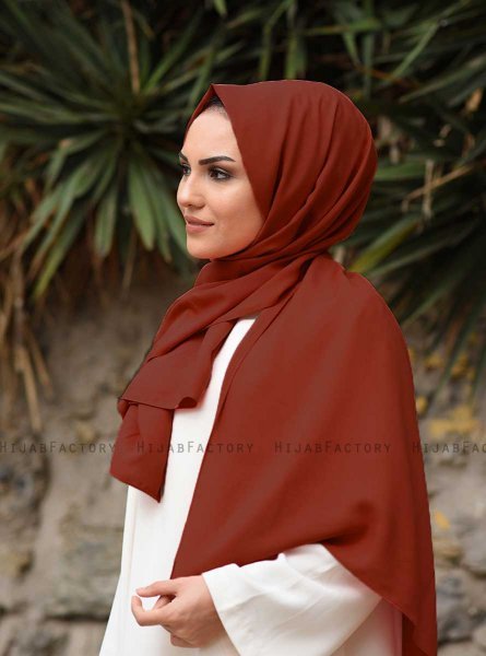 Alida - Mørk Burgunder Bomull Hijab - Mirach