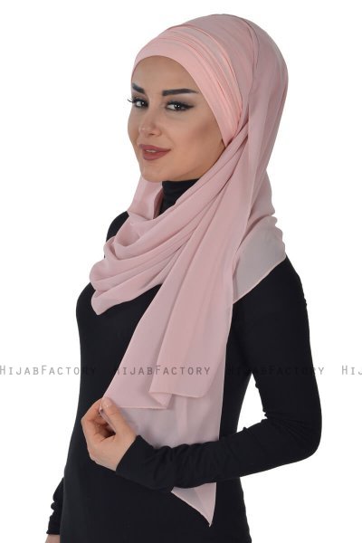 Alva - Gammelrosa Praktisk Hijab & Undersjal