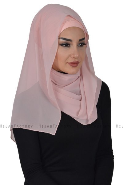 Alva - Gammelrosa Praktisk Hijab & Undersjal